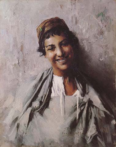 Jeune fille souriant (mk32)